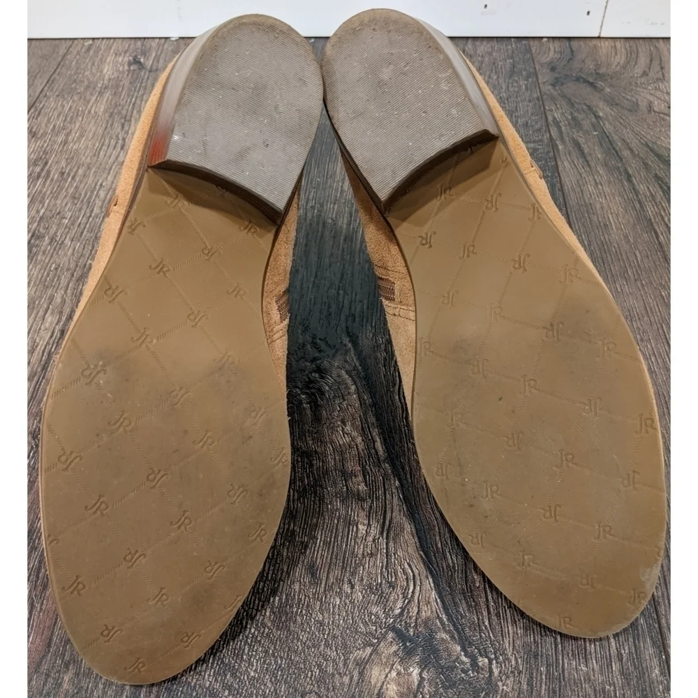 Jack Rogers Peyton Tan Suede Ankle Boots Size 8